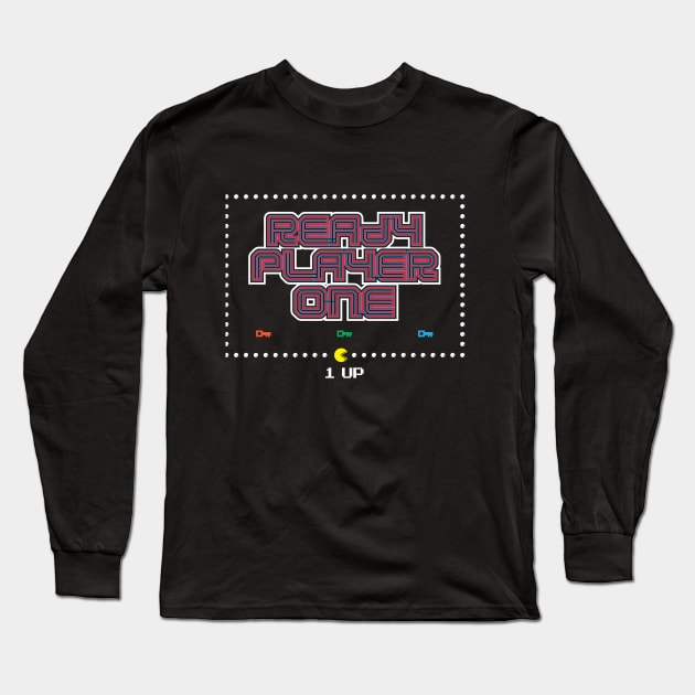 Ready Player One - Gunter Dot Muncher Long Sleeve T-Shirt by McDee